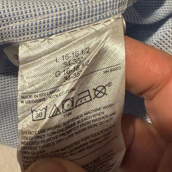 Bundle BANANA REPUBLIC LOT 2 Men Large Blue and pinkish red blue plaid Shirt - Picture 10 of 13